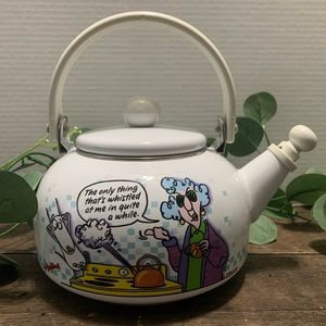 Vintage Hallmark Shoebox Maxine Comic Enamel Whistling Tea Pot